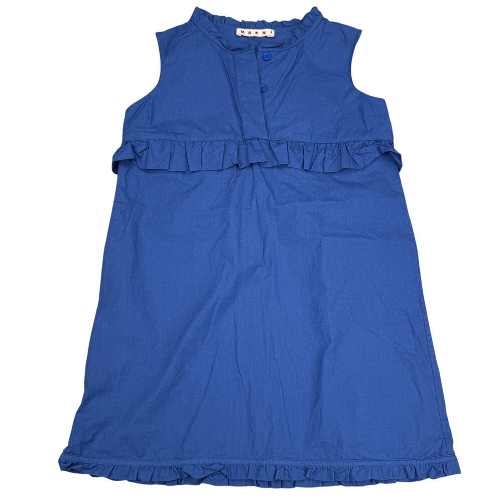 MARNI Girls Blue Cotton Dress Sz 6